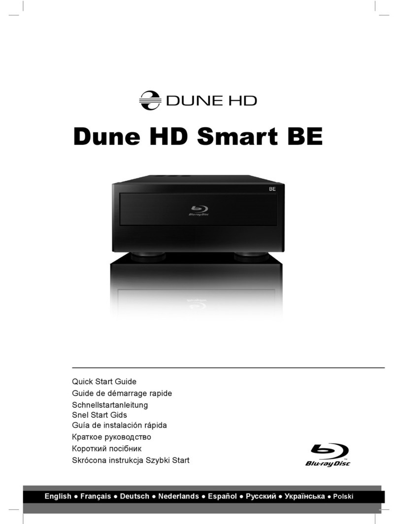 Dune HD Smart BE User manual