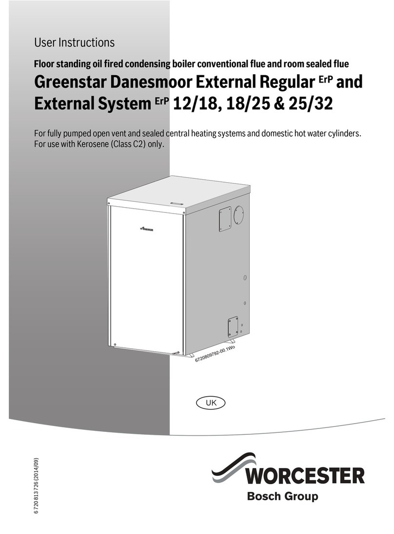 Worcester Greenstar Danesmoor External Regular ErP User manual