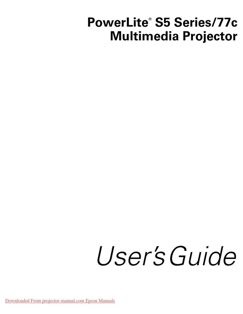 Epson PowerLite S5 Series User manual
