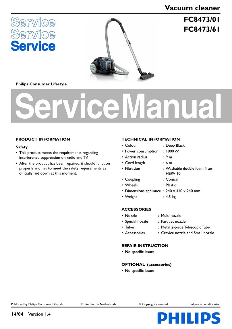 Philips FC8473 User manual Philips FC8473 User manual