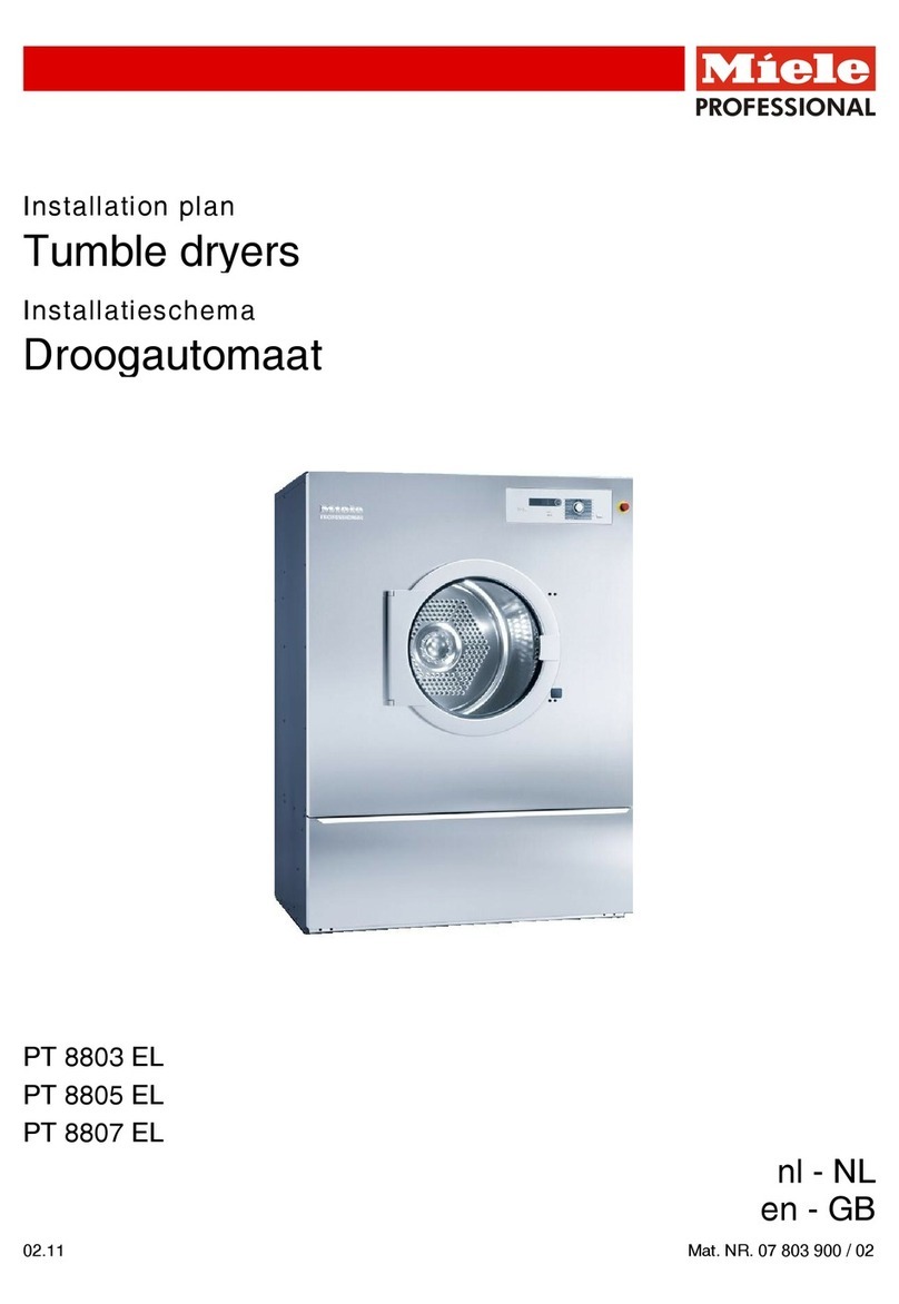 Miele PT 8803 EL User manual Miele PT 8803 EL User manual