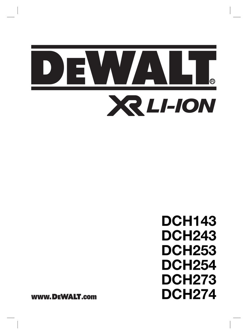 DeWalt DCH143 User manual DeWalt DCH143 User manual