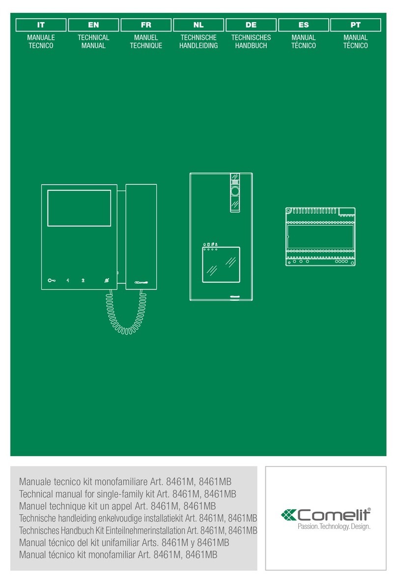 Comelit 8461M User manual Comelit 8461M User manual