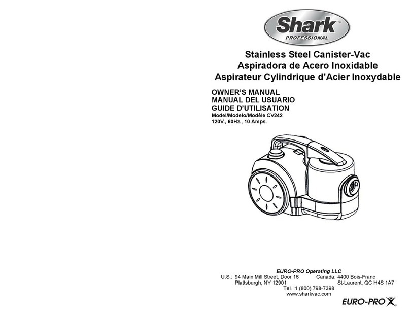 Shark CV242 User manual