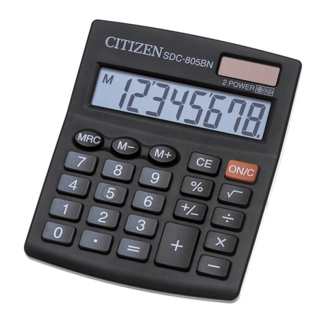 Citizen SDC-805BN User manual