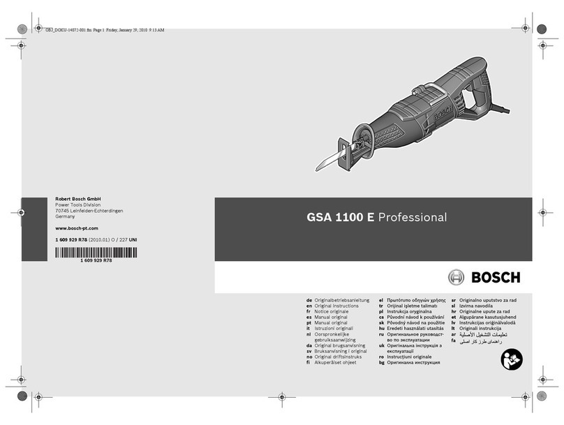 Bosch GSA 1100 E Professional Original instructions