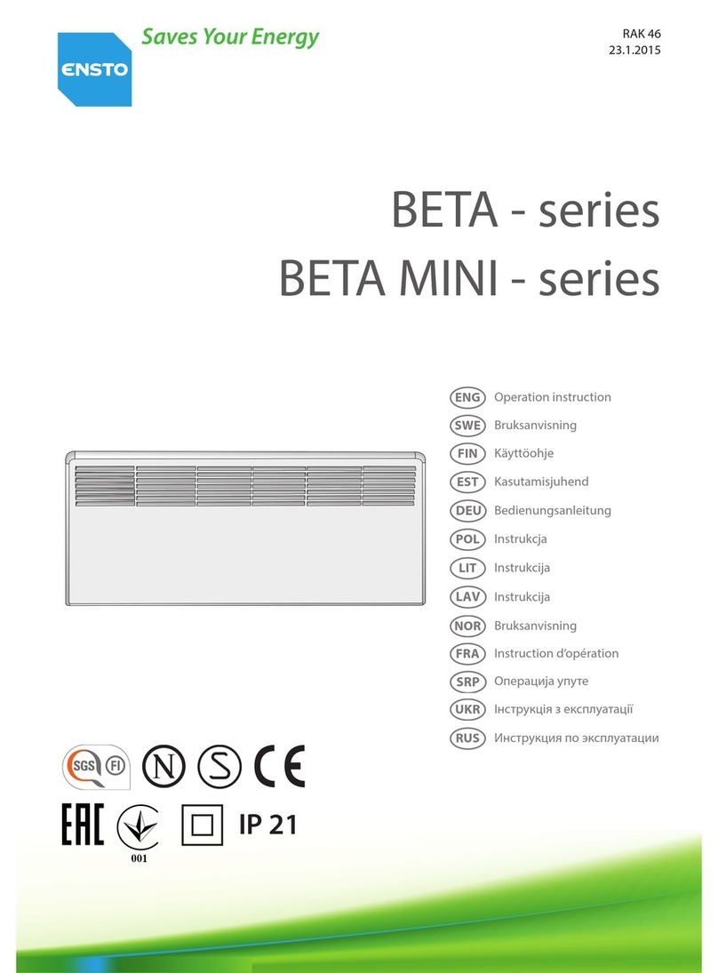 ensto BETA Series Operation instructions