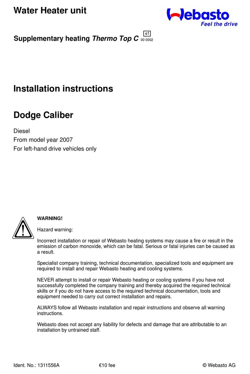 Webasto Thermo Top C installation instructions