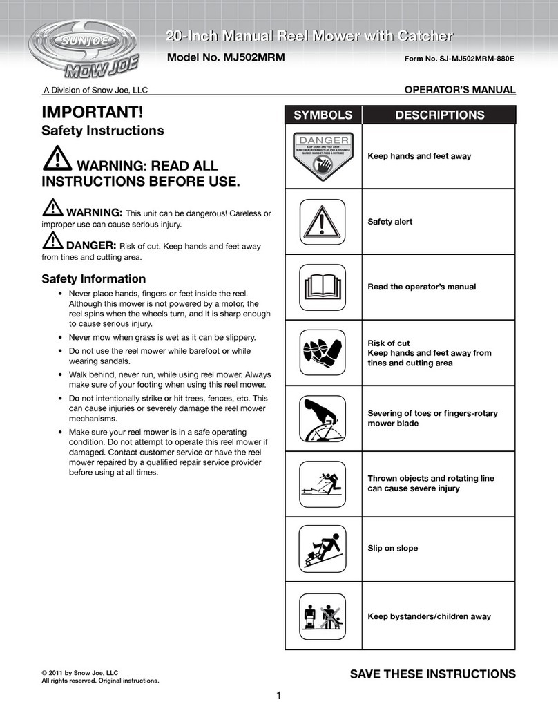 sunjoe MJ502MRM User manual