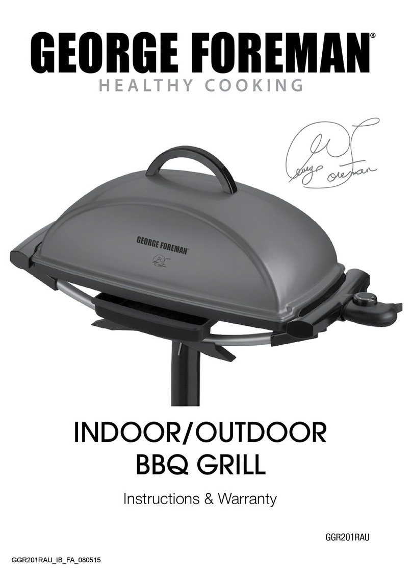 George Foreman GGR201RAU Installation instructions manual