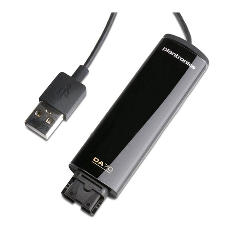 Plantronics DA70 User manual