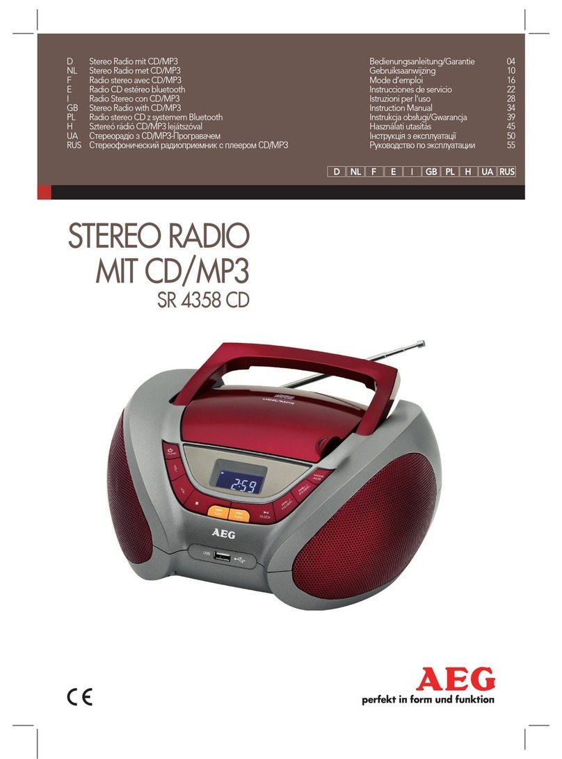 AEG SR 4358 CD User manual