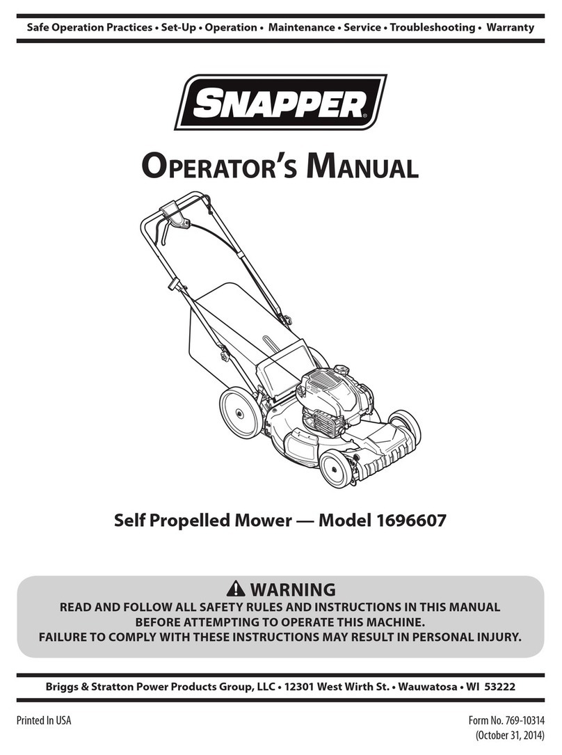 Snapper washer-extractor Operator's manual