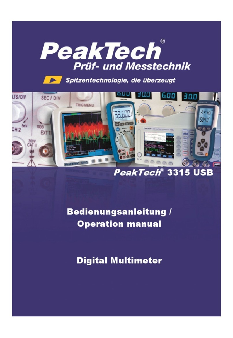 PeakTech 3315 USB User manual PeakTech 3315 USB User manual