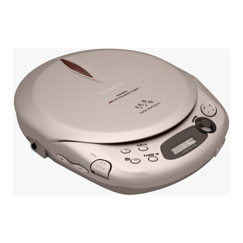 Sony D-NE710 - ATRAC3/MP3 CD Walkman Portable Disc... User manual