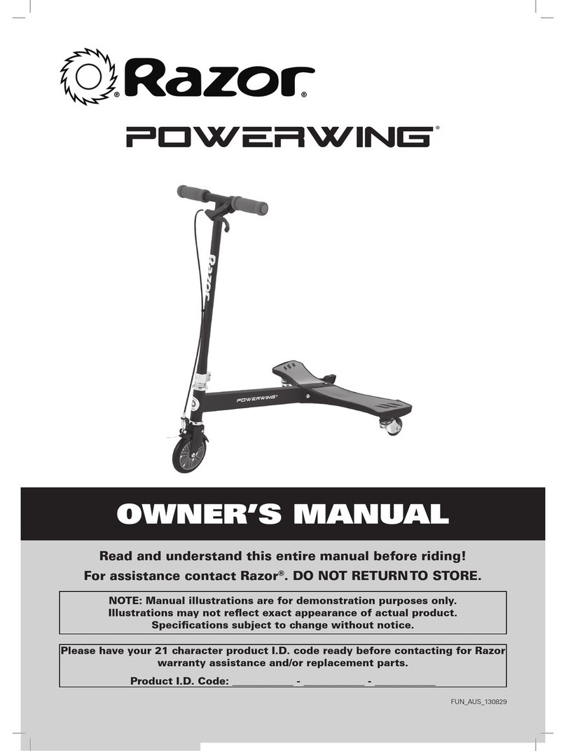 Razor Powerwing User manual