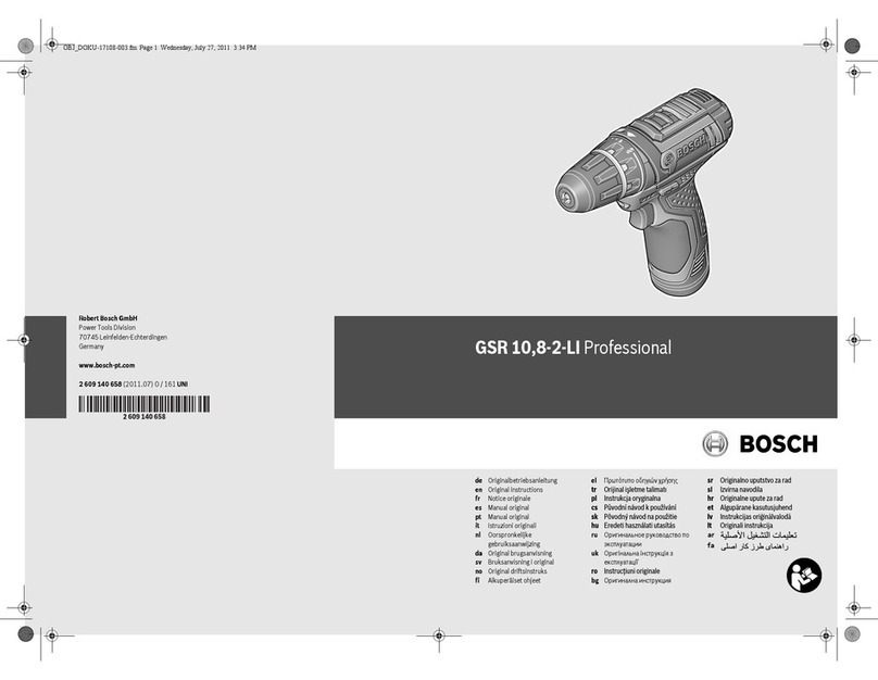 Bosch GSR 10,8 V-LI Professional Original instructions