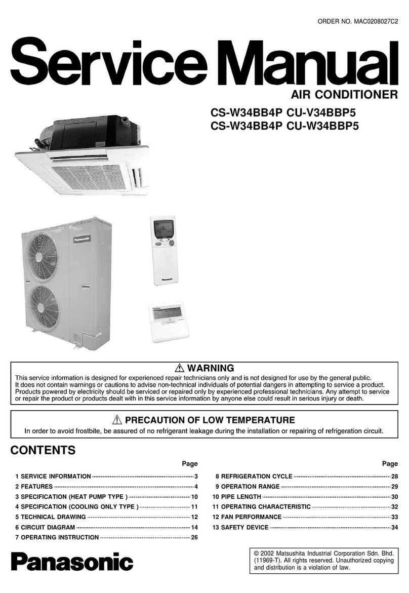 Panasonic CS-W34BB4P User manual