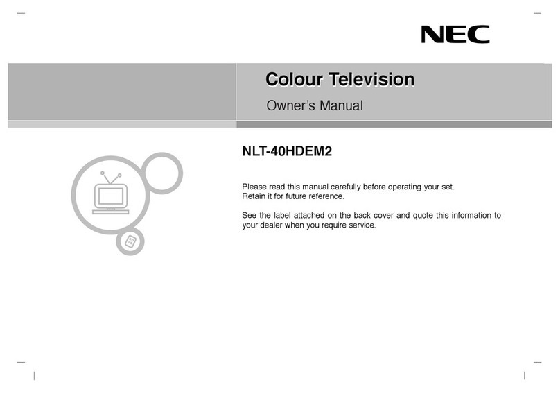 NEC NLT-40HDEM2 User manual