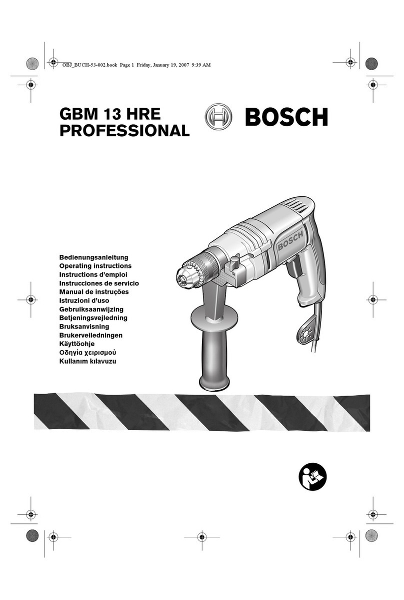 Bosch GBM 13 HRE PROFESSIONAL User manual