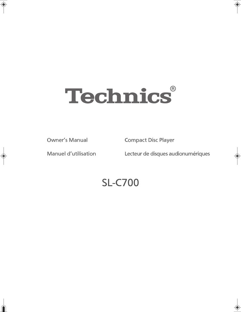 Technics SL-C700 owner's manual