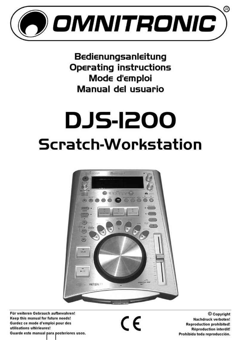 Omnitronic DJS-1200 User manual