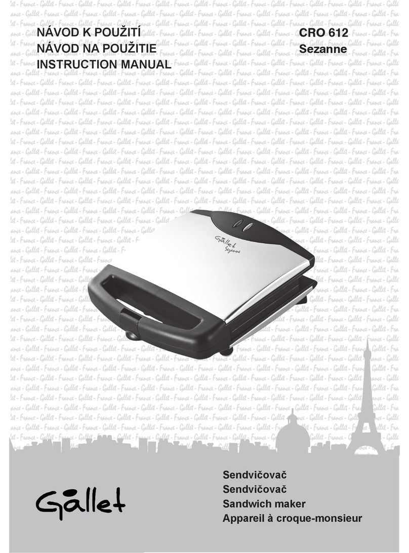 Gallet CRO 612 instruction manual