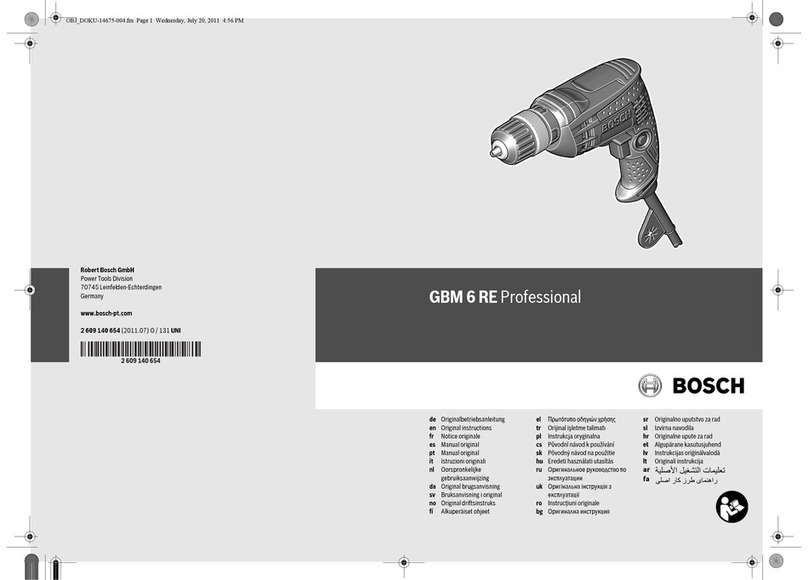 Bosch GBM 6 RE Professional User manual