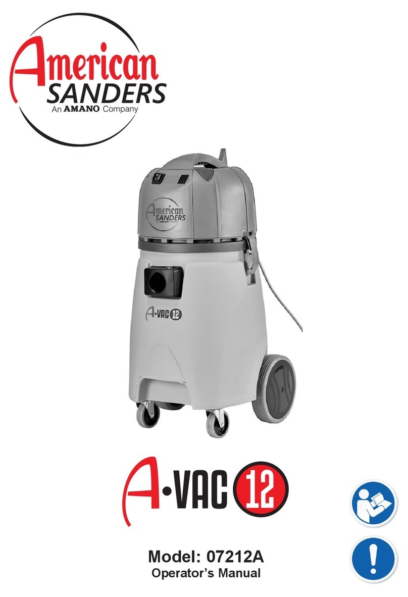 Amano A-VAC 12 07212A Operator's manual