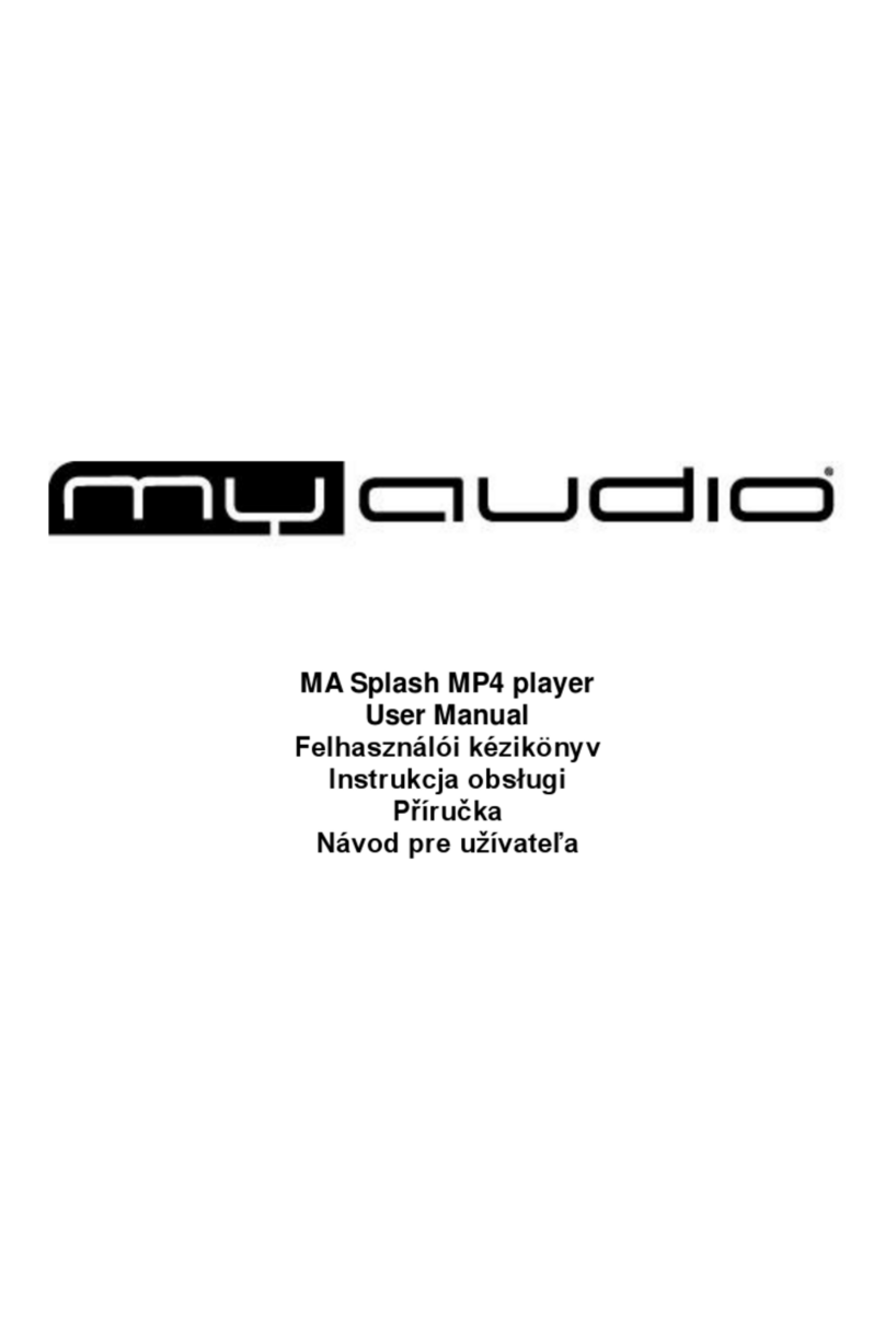My Audio MA Splash user manual