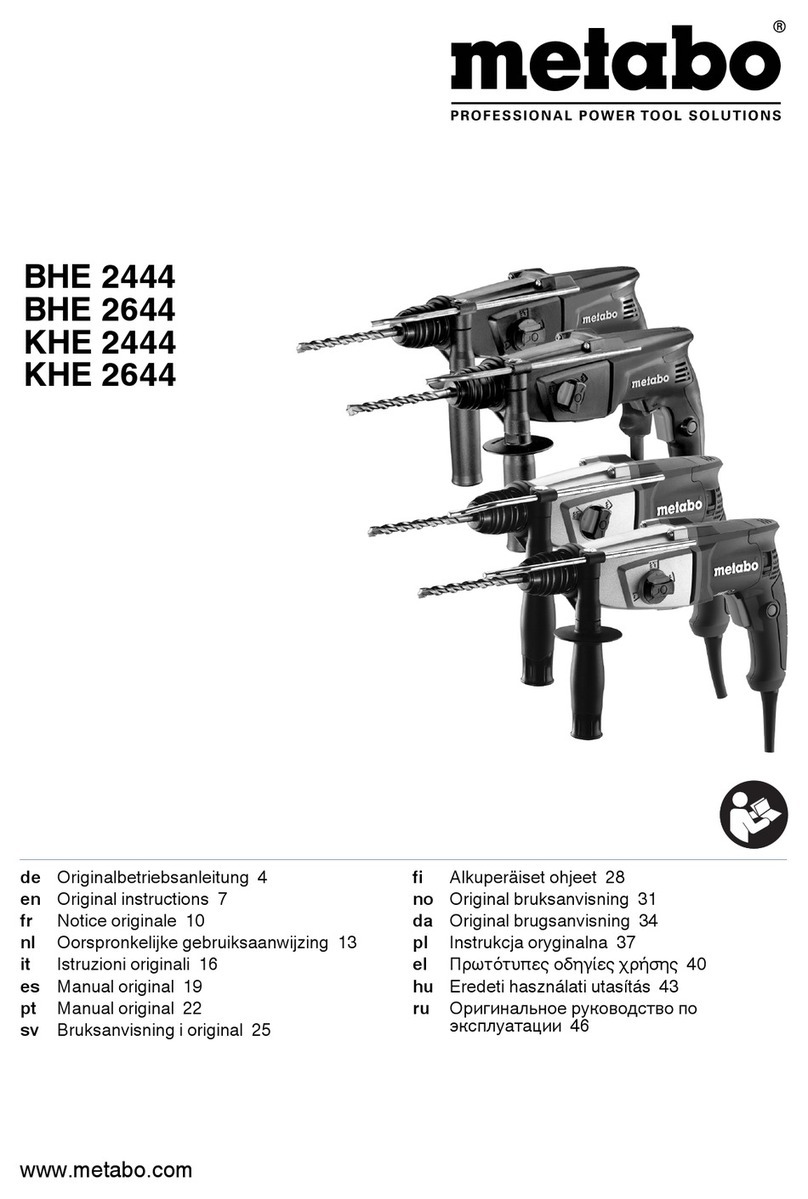 Metabo BHE 2444 User manual