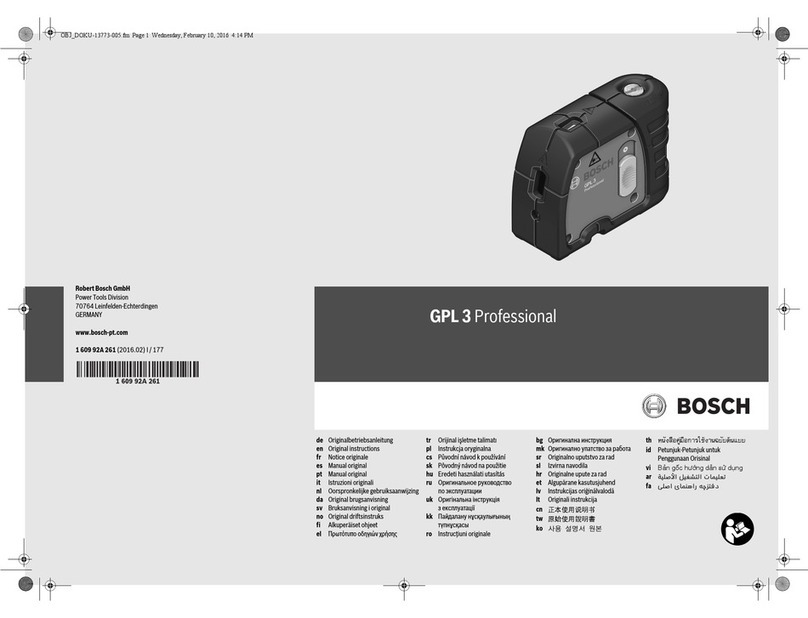 Bosch GPL 3 Professional User manual
