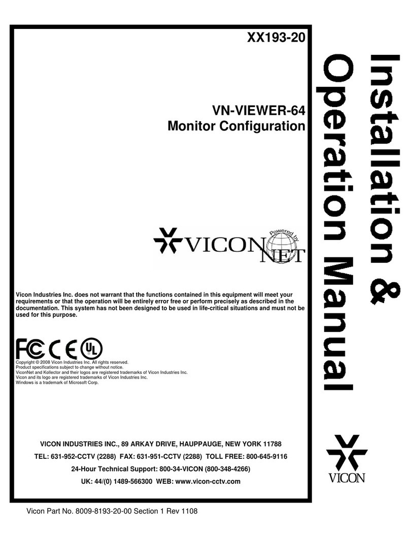 Vicon VN-VIEWER-64 Installation and operation manual