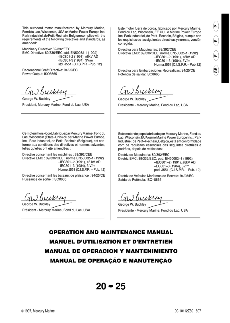 Mercury 20 Jet User manual