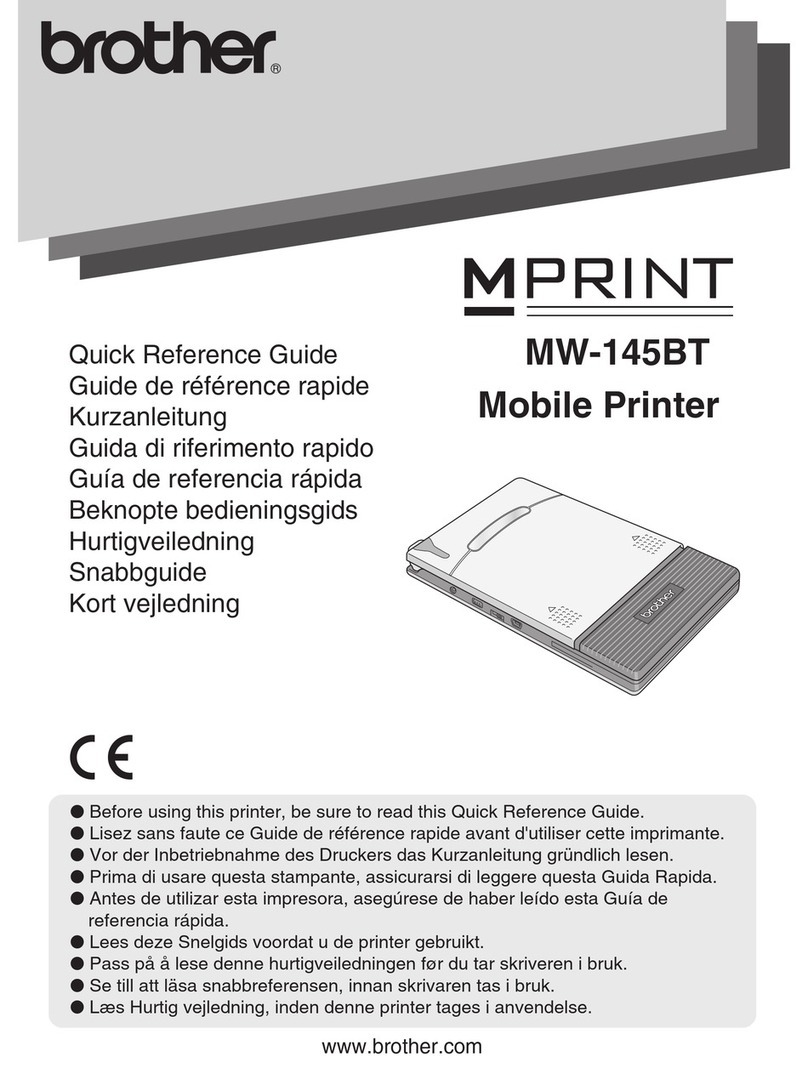 Brother MW-145BT MPrint User manual