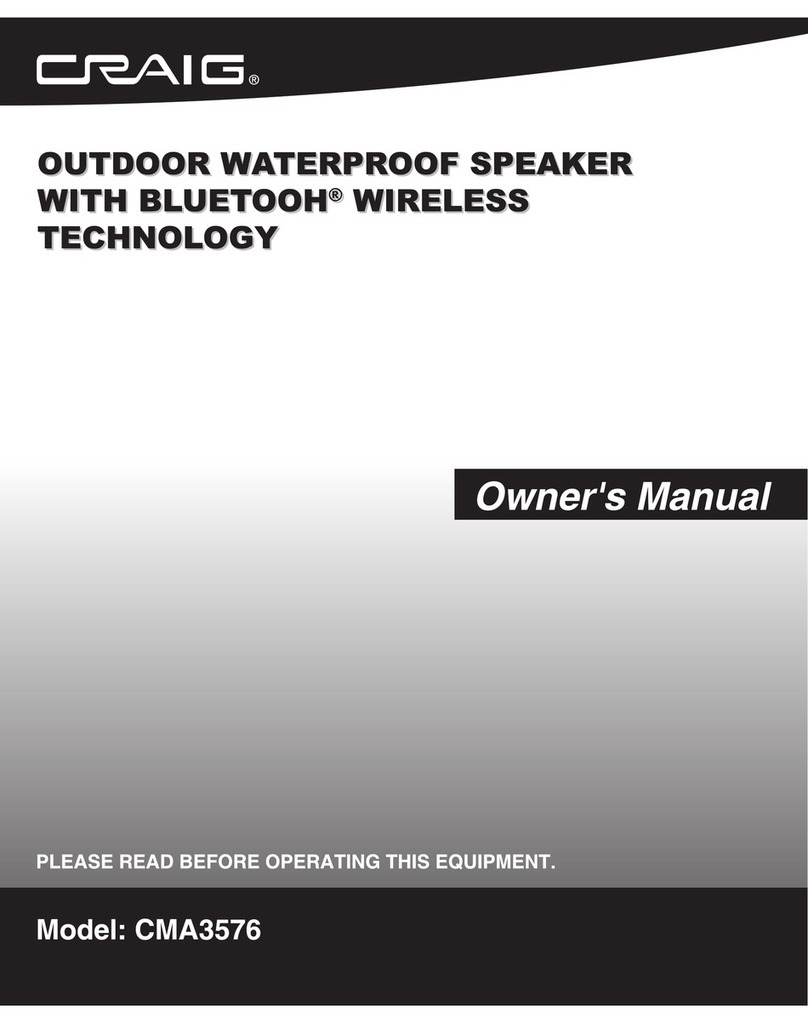Craig CMA3576 owner's manual