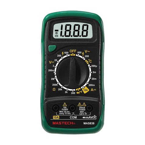 Mastech MAS838 Operator's instruction manual