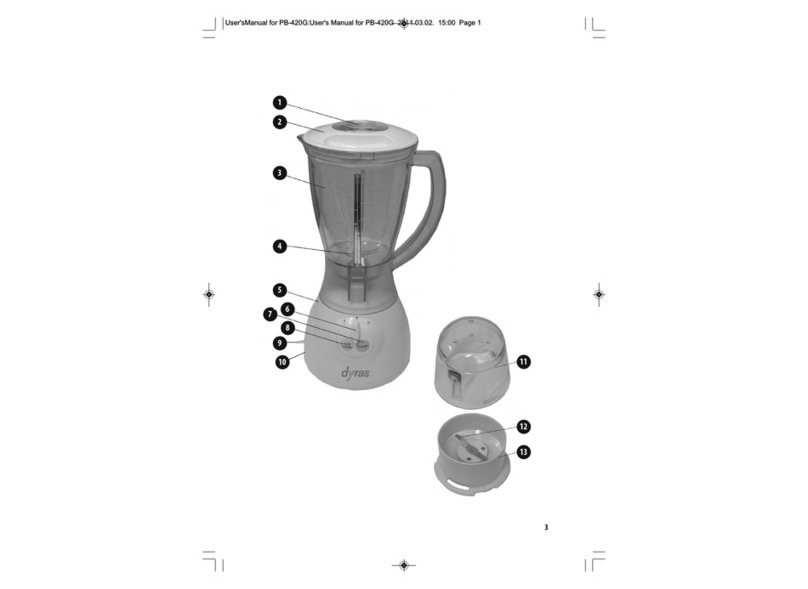dyras PB-420G instruction manual