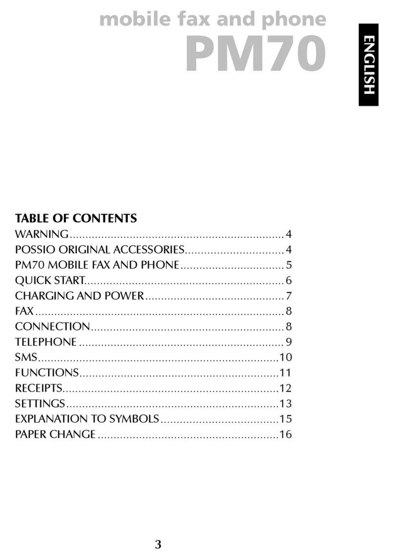 Possio PM70 User manual
