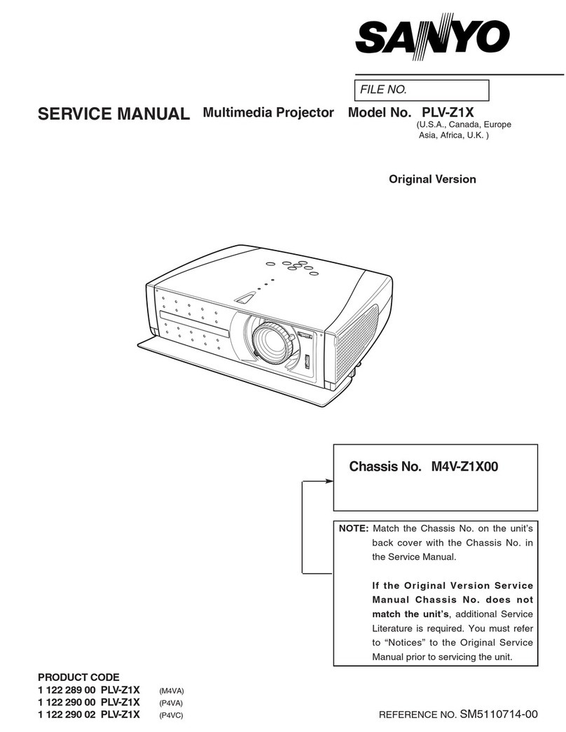 Sanyo PLV-Z1X User manual