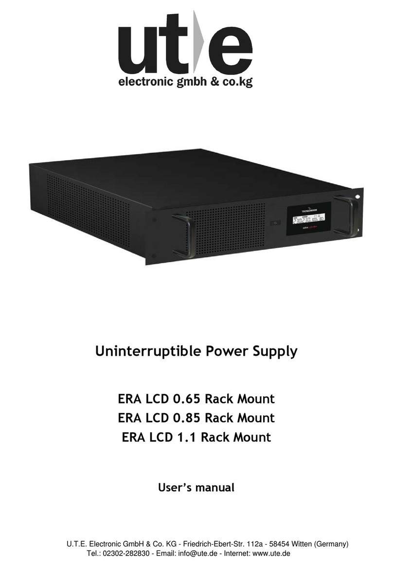 TECHWARE ERA LCD 0.65 Rack Mount user manual