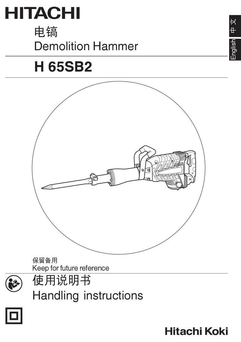 Hitachi Koki H 65SB2 User manual