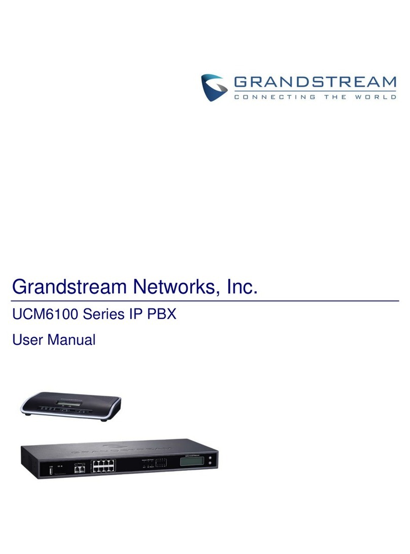 Grandstream Networks UCM6100 Series user manual