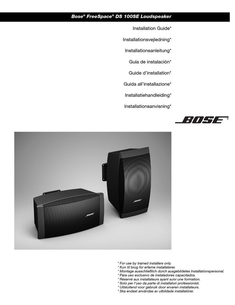 Bose FreeSpace DS 100SE User manual