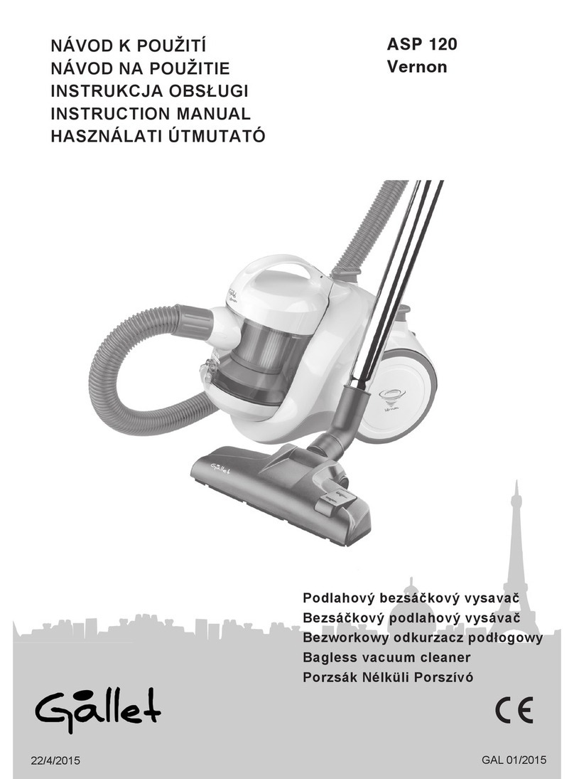 Gallet ASP 120 Vernon User manual