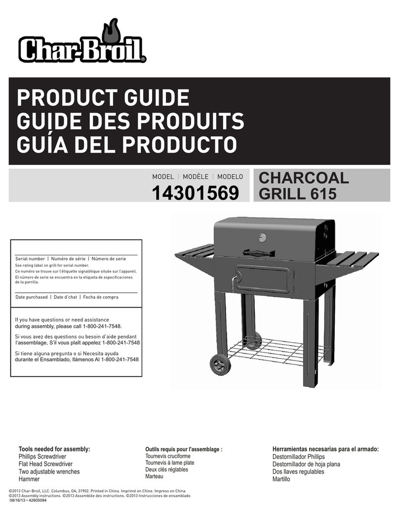 Char-Broil 615 14301569 Product guide