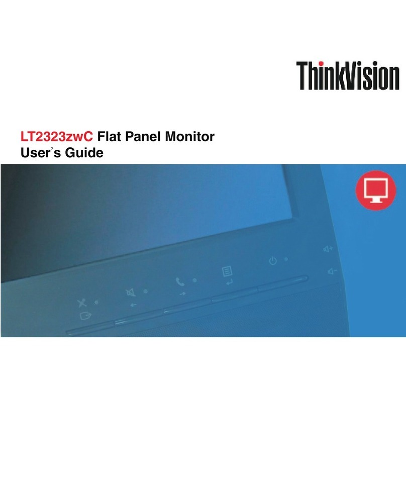 Lenovo ThinkVision LT2323zwC User manual Lenovo ThinkVision LT2323zwC User manual