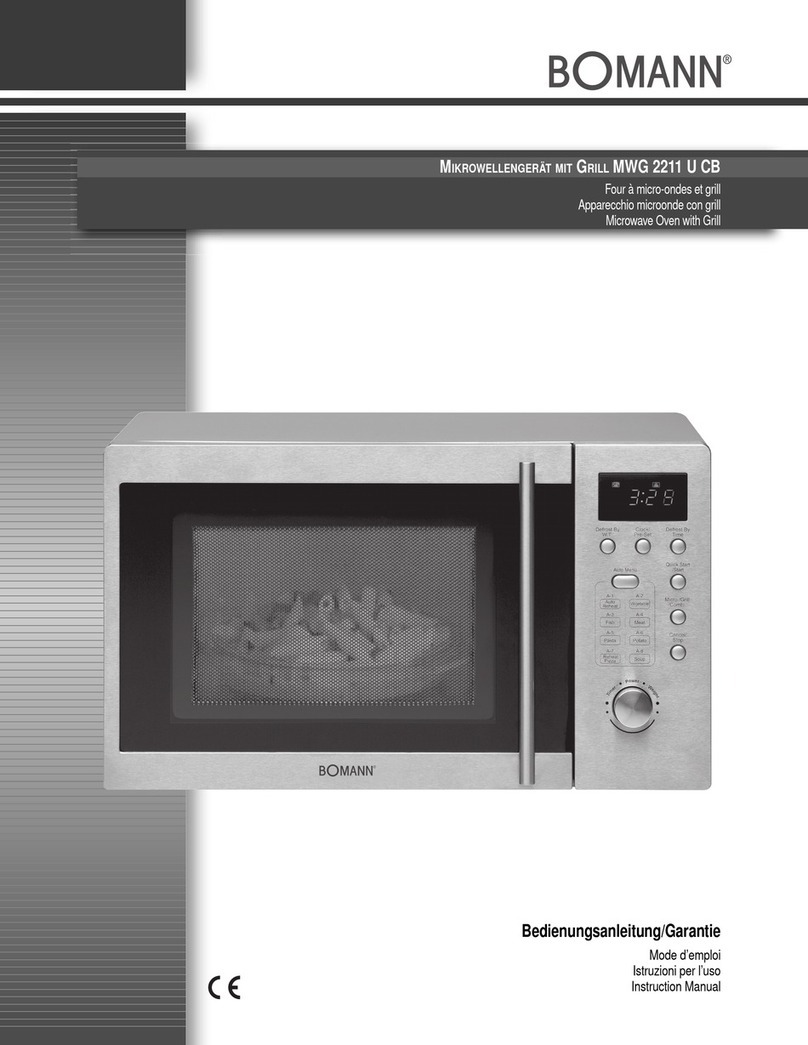BOMANN MWG 2211 U CB instruction manual