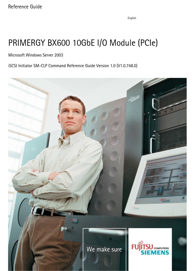 Fujitsu PRIMERGY BX600 User manual Fujitsu PRIMERGY BX600 User manual
