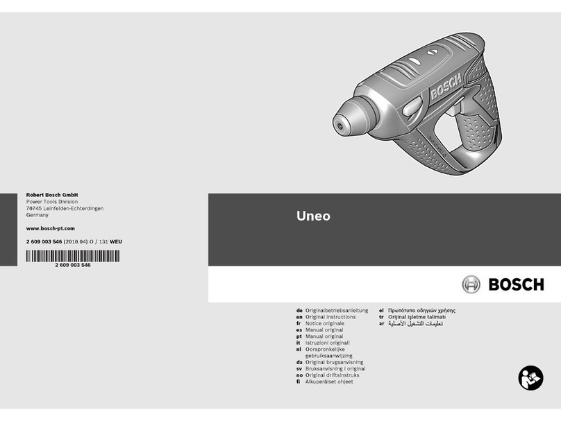 Bosch Uneo User manual